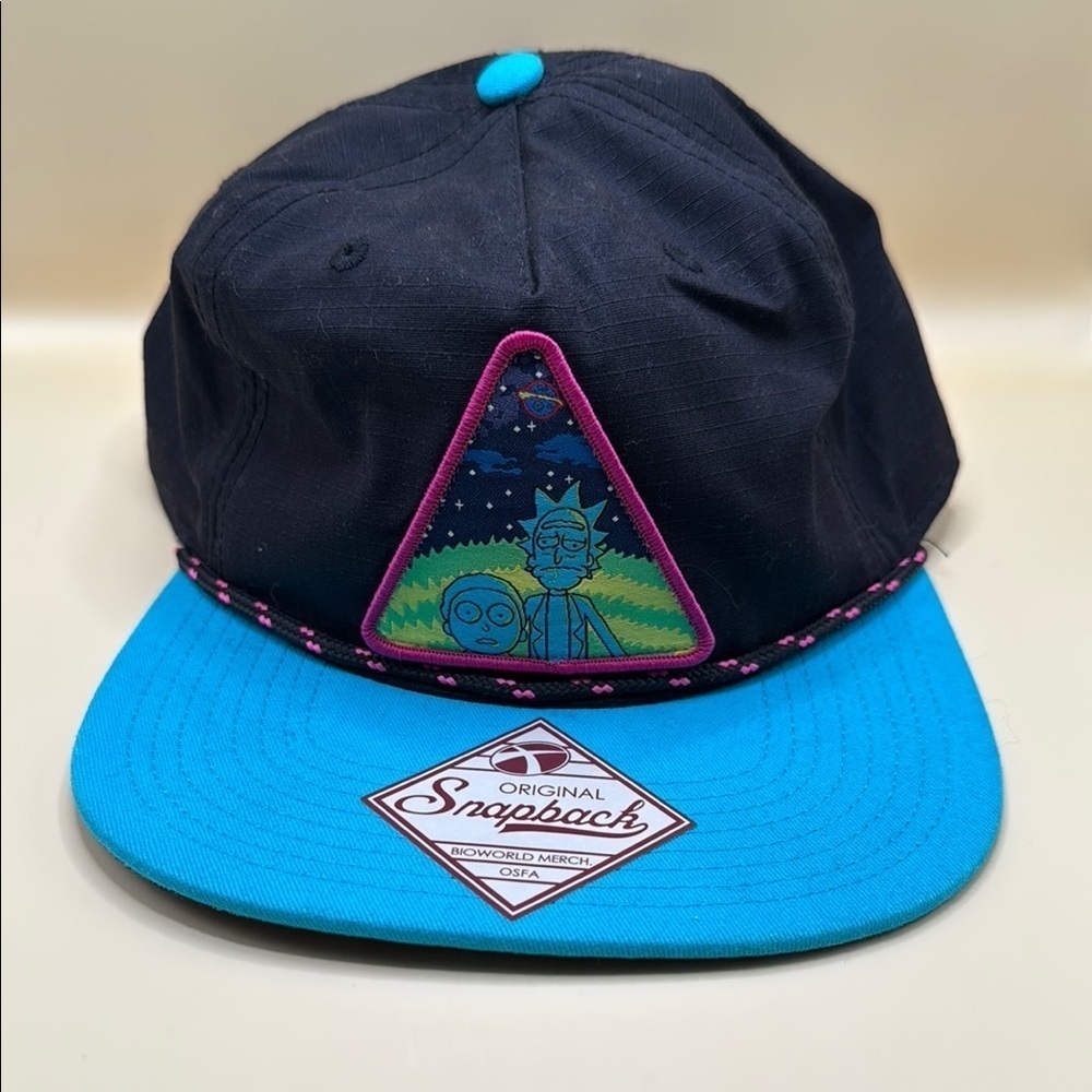 Rick & Morty Hat Adult Swim Cartoon Network BIOWORLD Original Snapback Cap OSFA